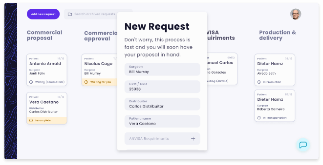New Request Software